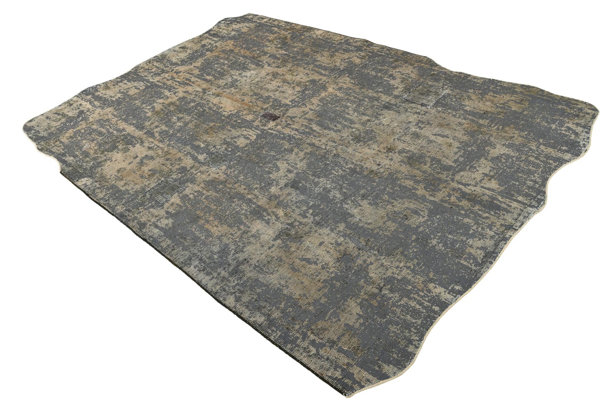 5' 9 x 8' 1 Hand Knotted Ultra Vintage Persian Wool Rug