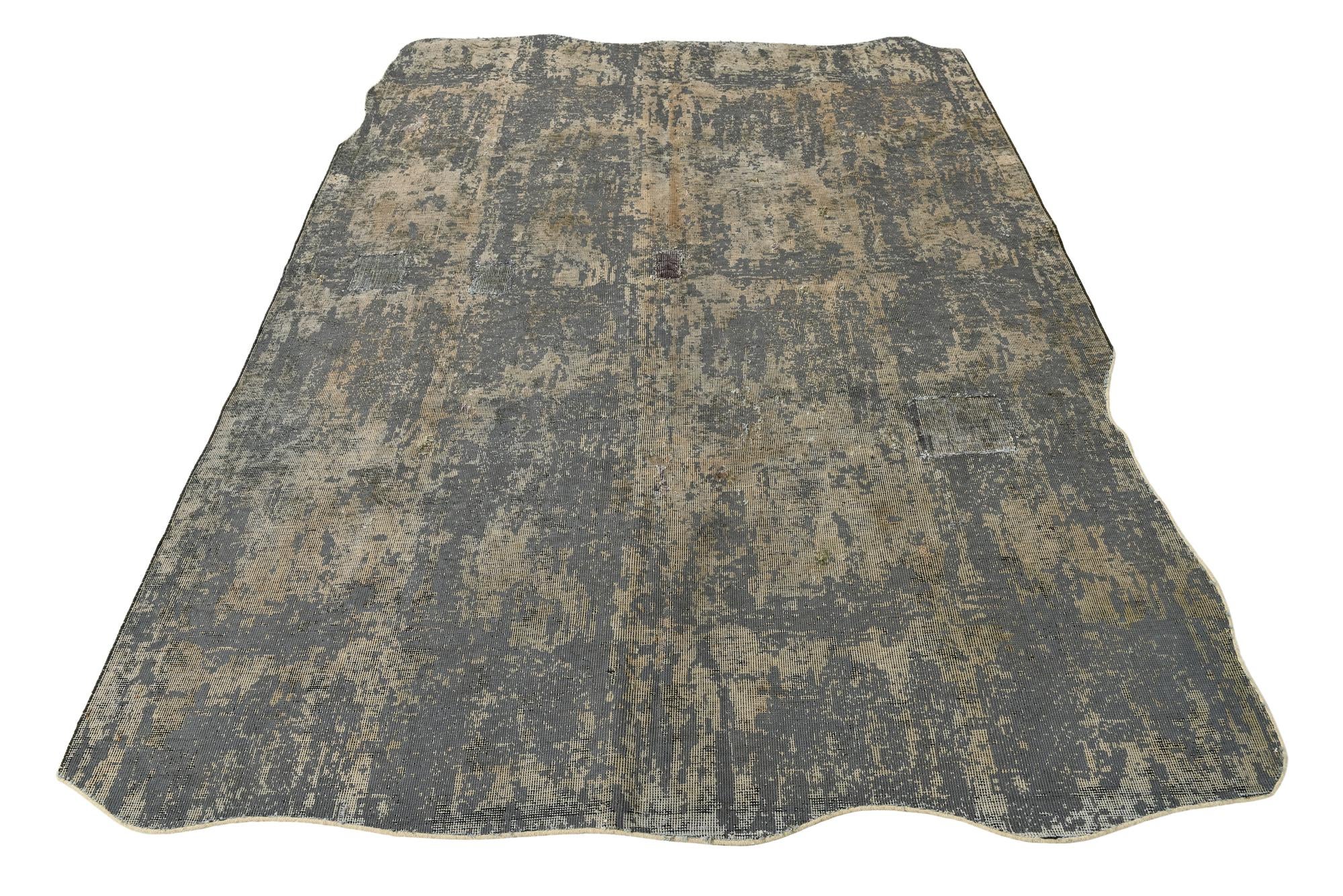 5' 9 x 8' 1 Hand Knotted Ultra Vintage Persian Wool Rug