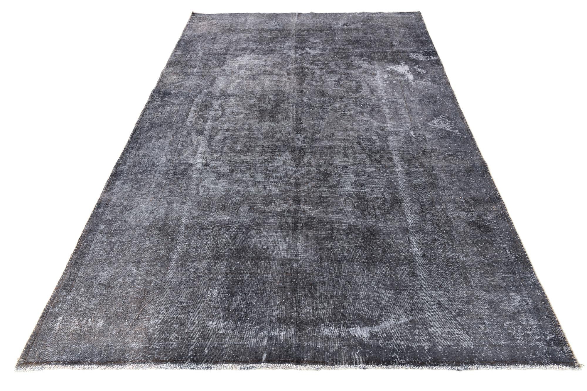 6' 2 x 9' 5 Hand Knotted Ultra Vintage Persian Wool Rug