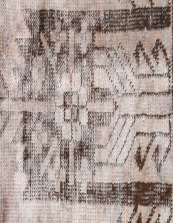 Detail image of 4' 2 x 5' 9  Hand Knotted Ultra Vintage Persian Wool Rug