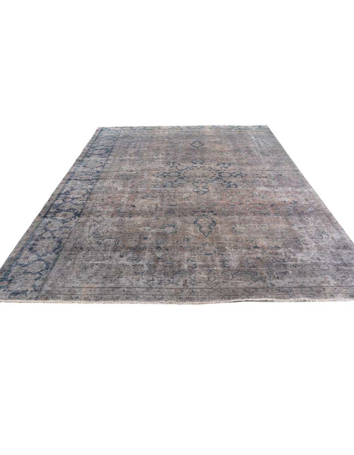 8' x 11' Hand Knotted Ultra Vintage Persian Wool Rug