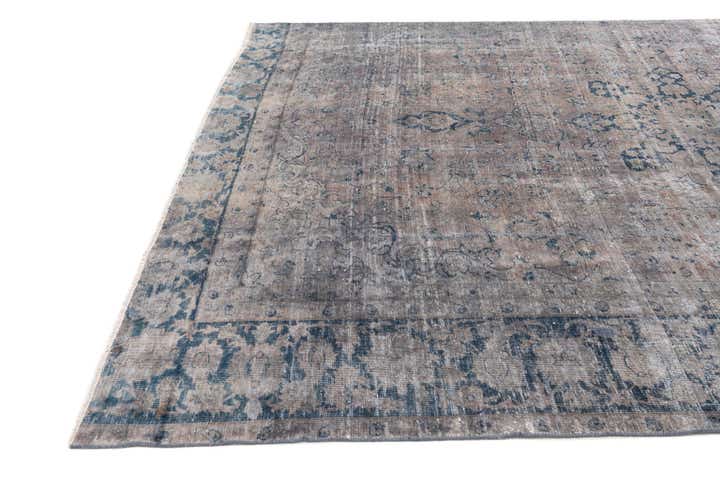 8' x 11' Hand Knotted Ultra Vintage Persian Wool Rug