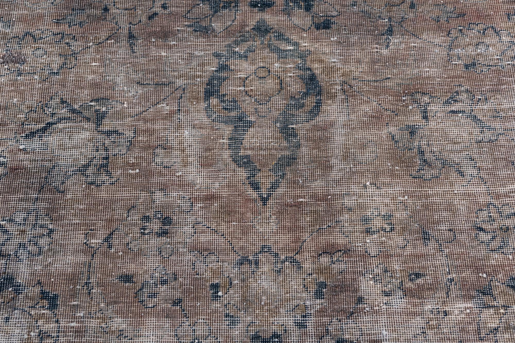 8' x 11' Hand Knotted Ultra Vintage Persian Wool Rug