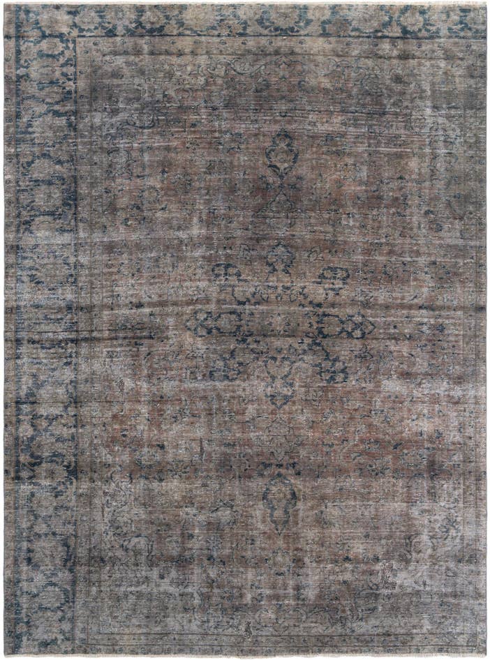 Detail image of 8' x 11' Hand Knotted Ultra Vintage Persian Wool Rug