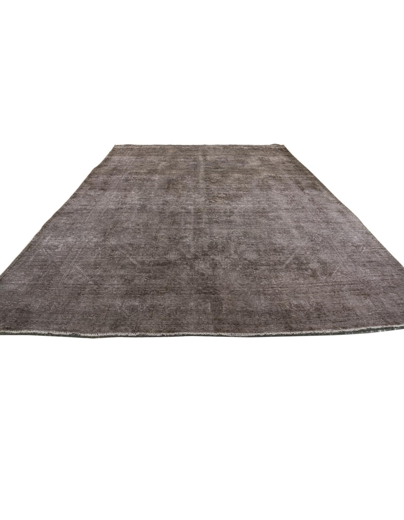 9' 6 x 12' 10 Hand Knotted Ultra Vintage Persian Wool Rug