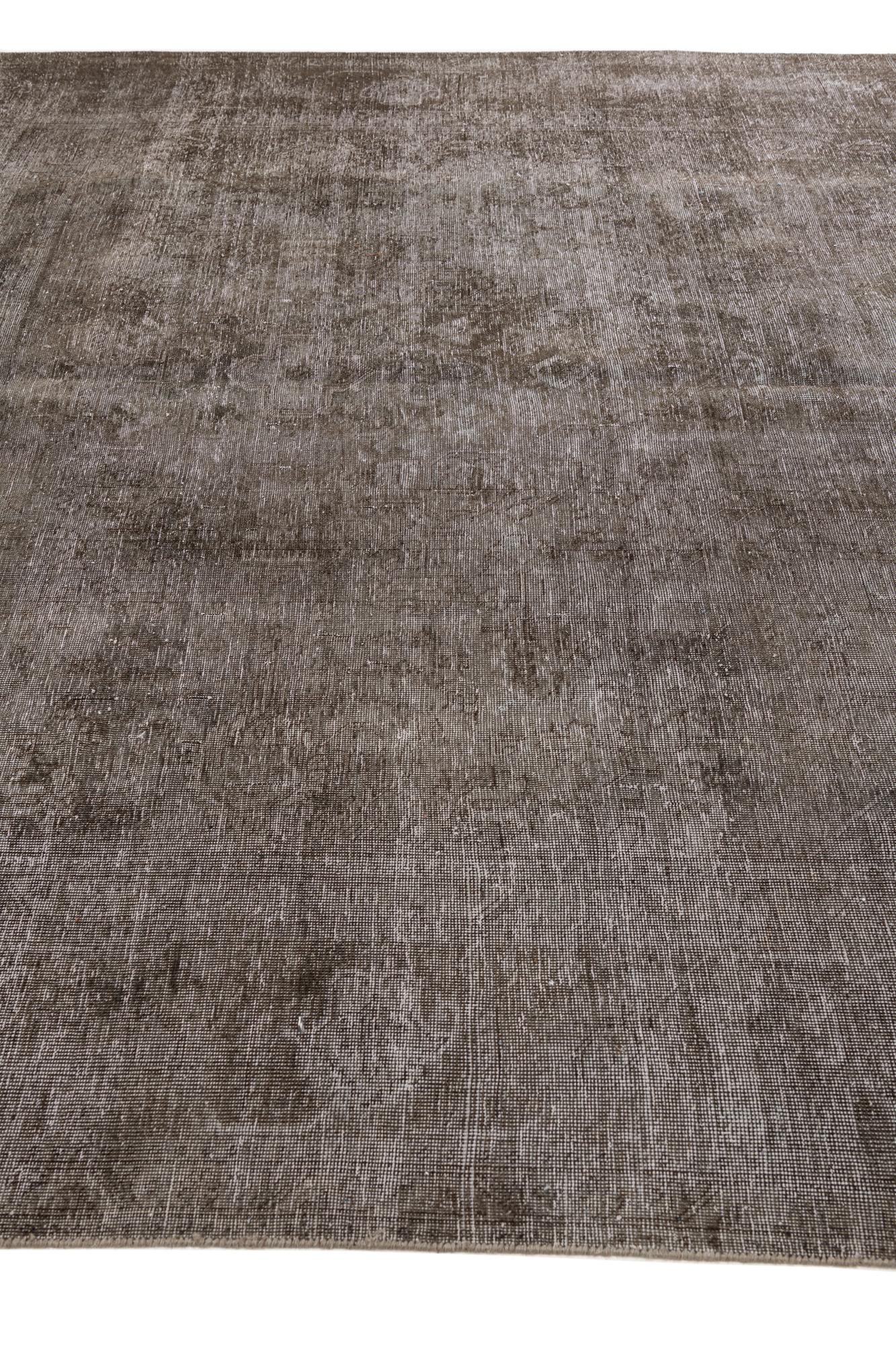 9' 6 x 12' 10 Hand Knotted Ultra Vintage Persian Wool Rug