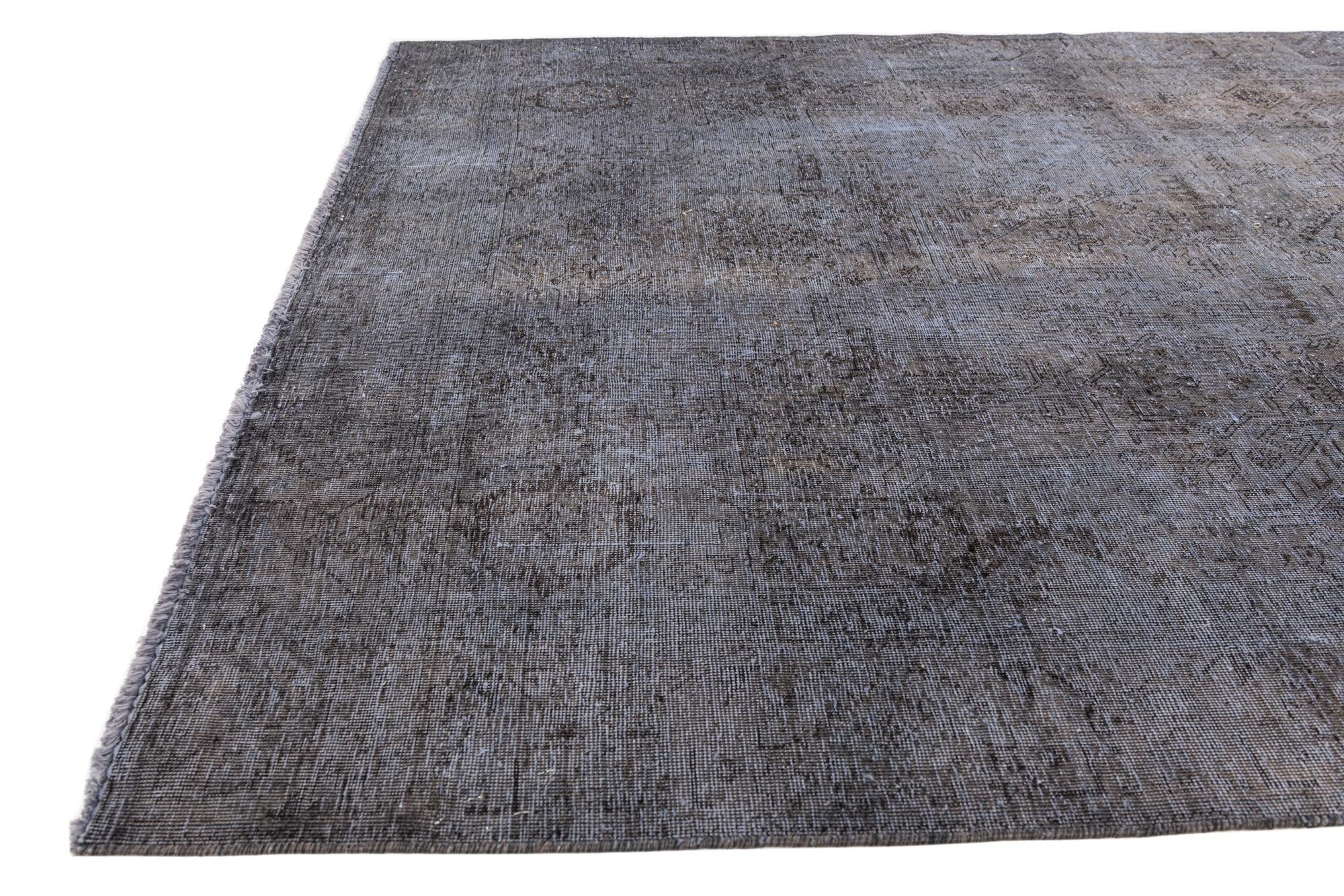 6' x 9' 10 Hand Knotted Ultra Vintage Persian Wool Rug
