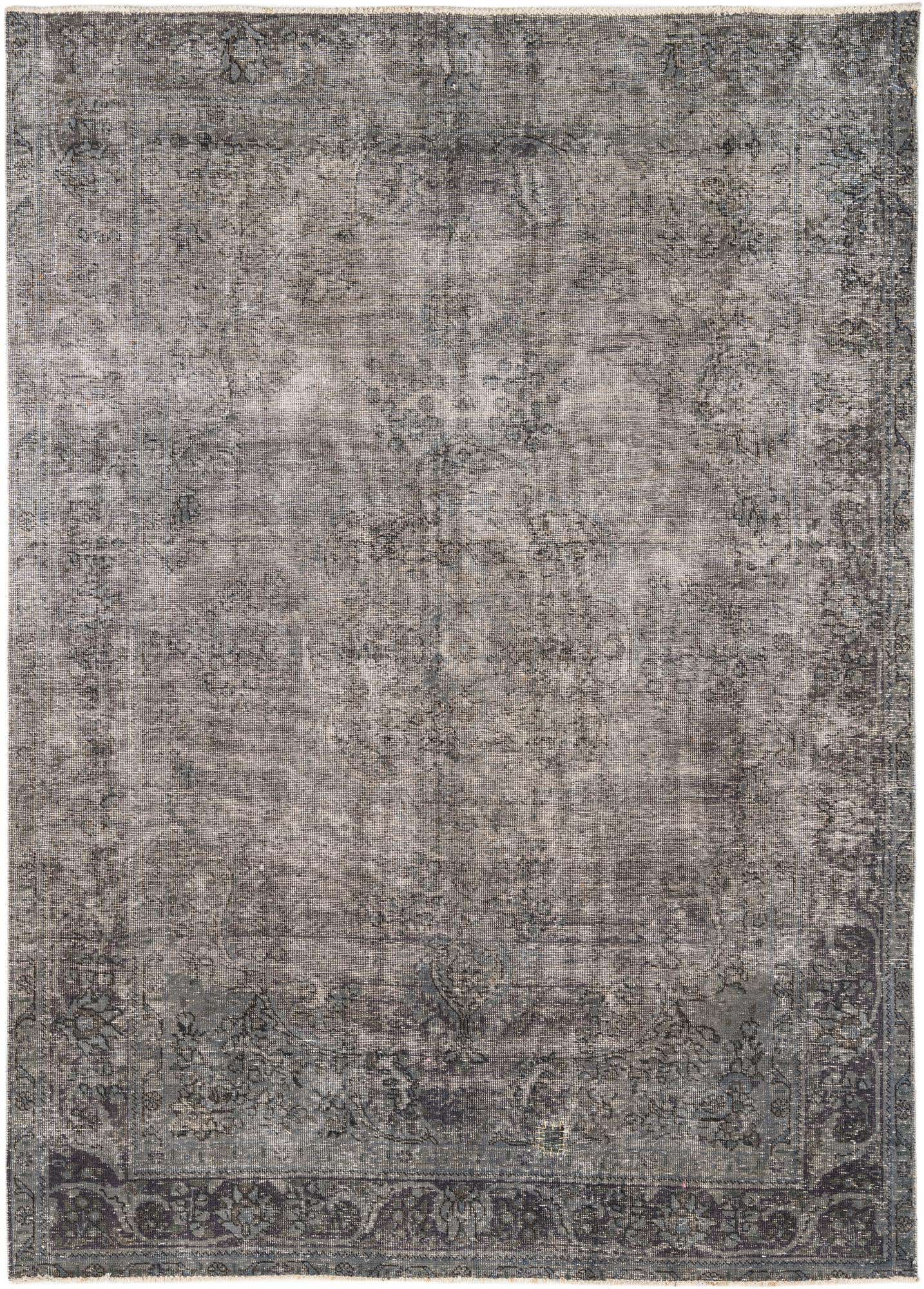 6' 8 x 9' 4 Hand Knotted Ultra Vintage Persian Wool Rug