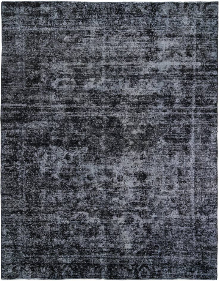 Detail image of 8' 9 x 12' Hand Knotted Ultra Vintage Persian Wool Rug