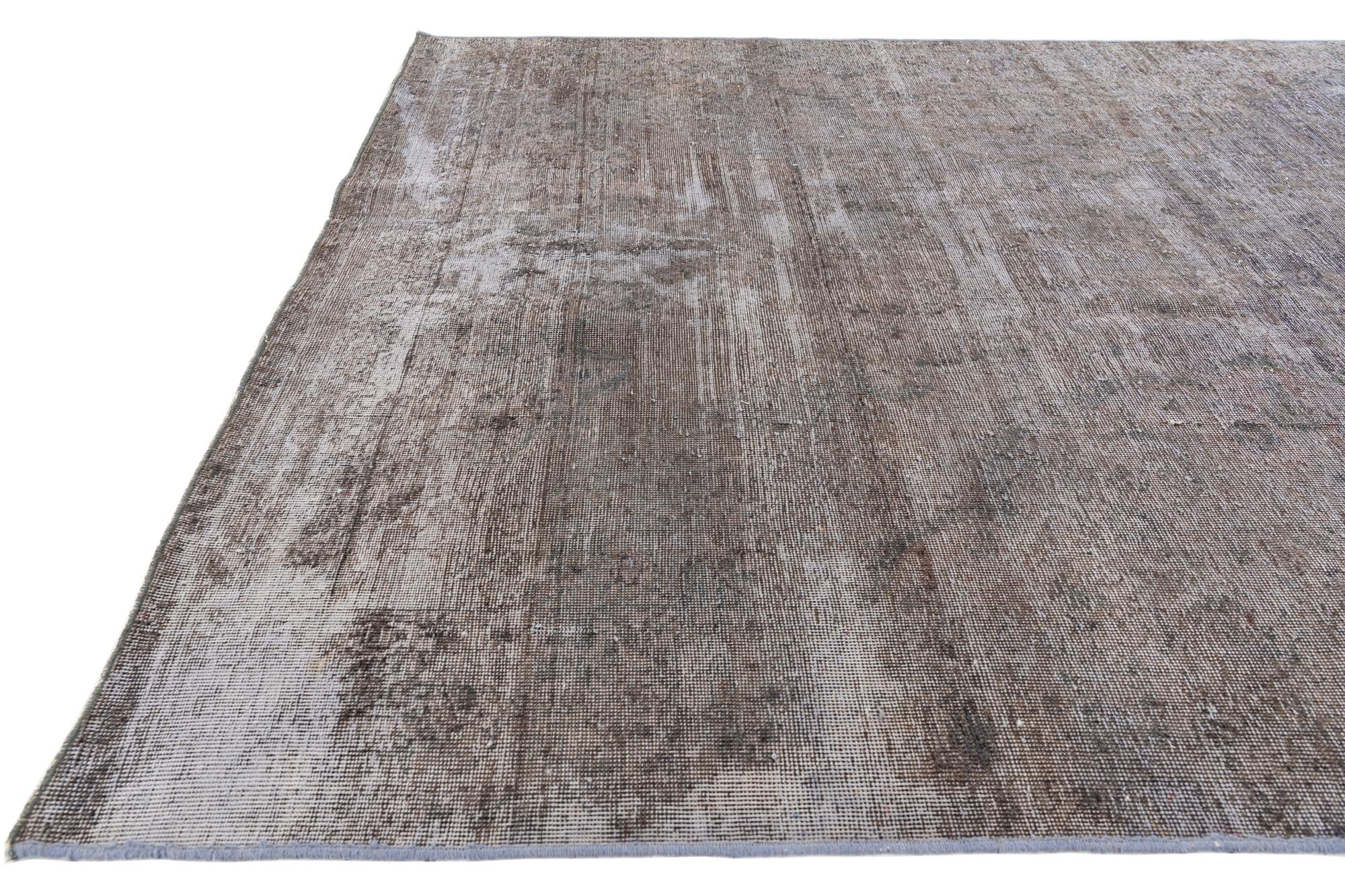 6' 4 x 10' 2 Hand Knotted Ultra Vintage Persian Wool Rug