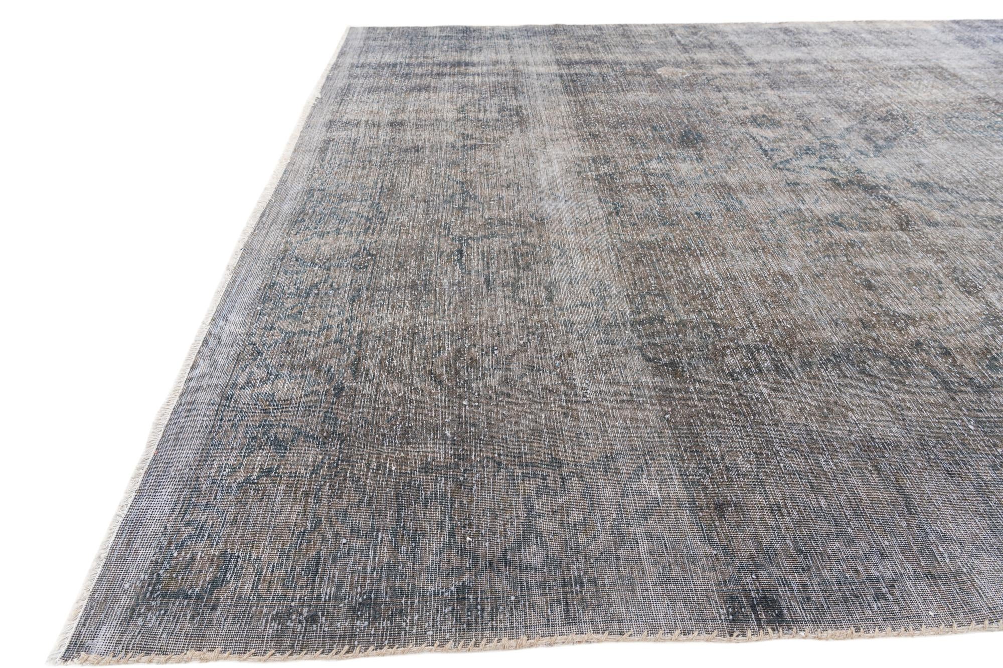 7' 5 x 10' 7 Hand Knotted Ultra Vintage Persian Wool Rug