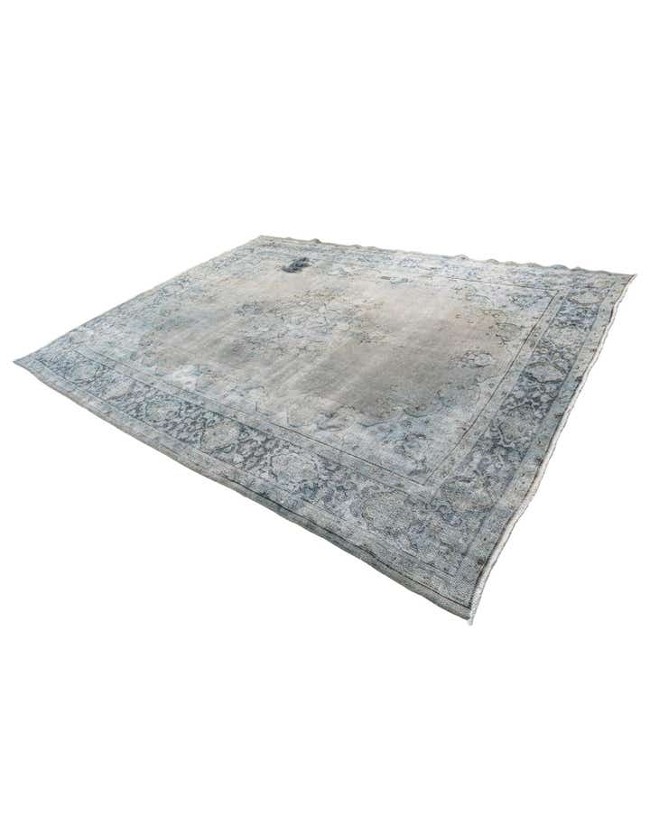 9' 3 x 11' 10 Hand Knotted Ultra Vintage Persian Wool Rug