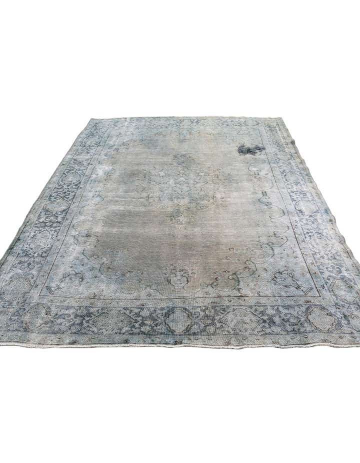 9' 3 x 11' 10 Hand Knotted Ultra Vintage Persian Wool Rug