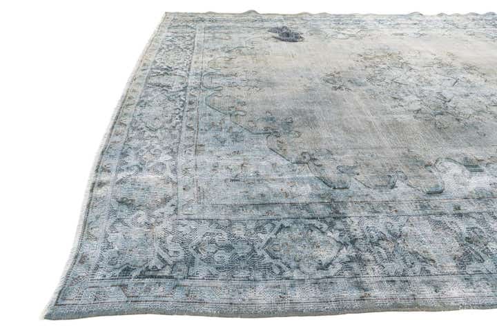 9' 3 x 11' 10 Hand Knotted Ultra Vintage Persian Wool Rug