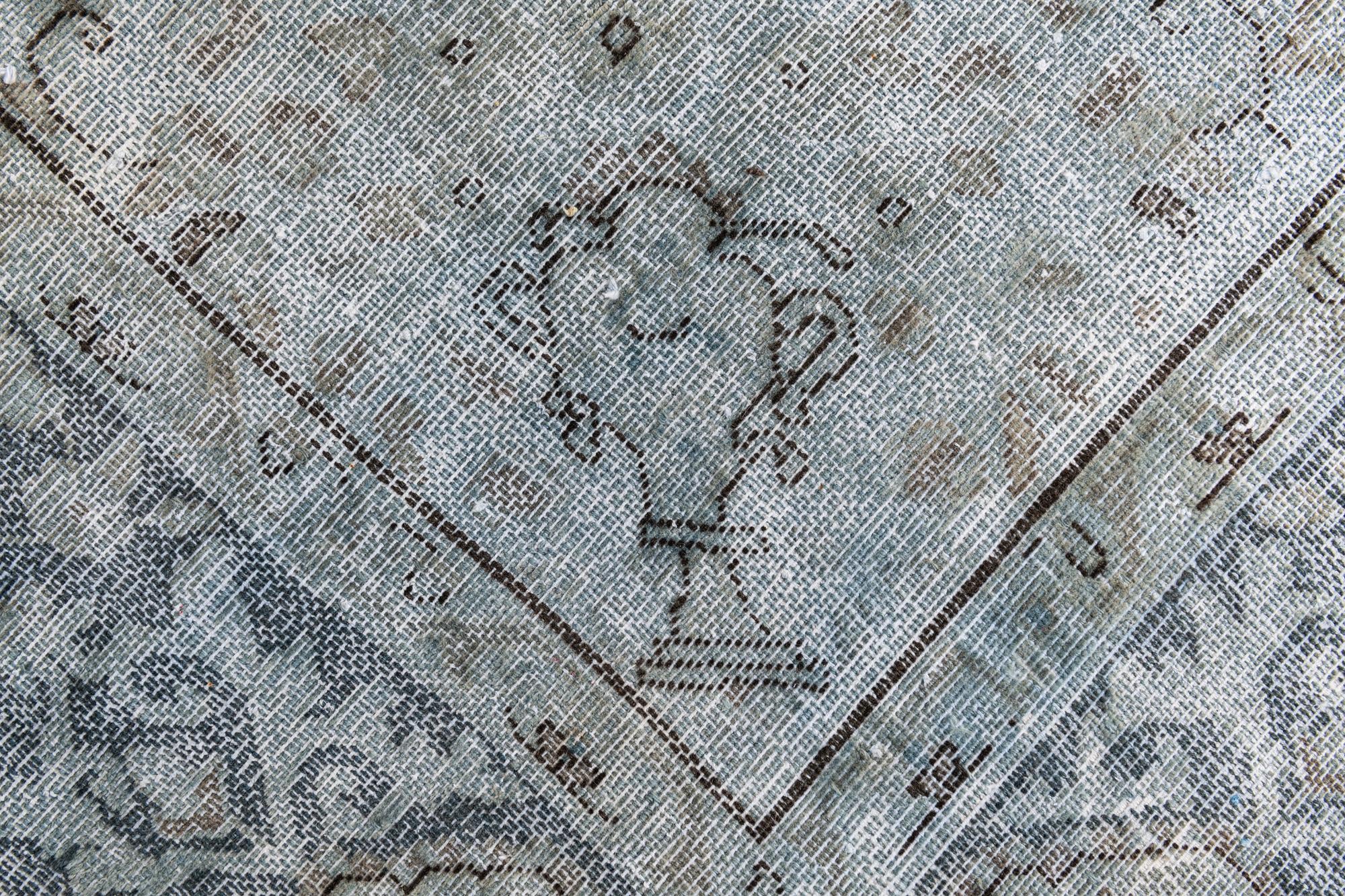 9' 3 x 11' 10 Hand Knotted Ultra Vintage Persian Wool Rug