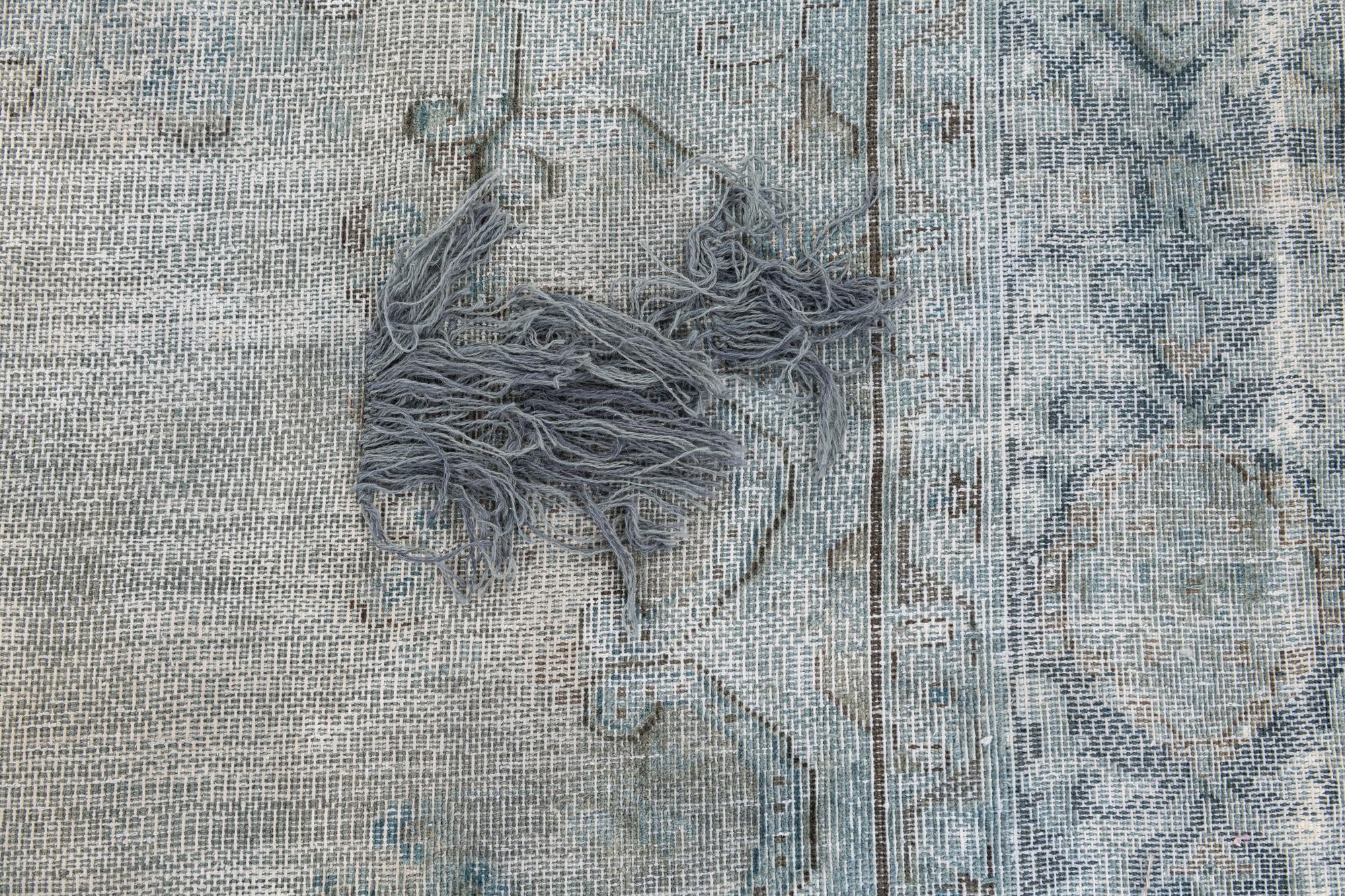 9' 3 x 11' 10 Hand Knotted Ultra Vintage Persian Wool Rug