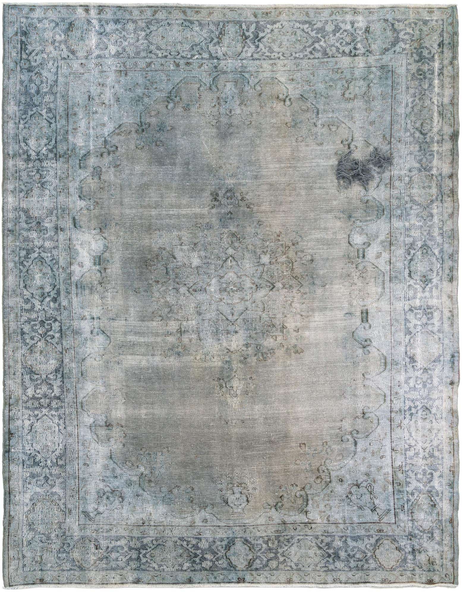 9' 3 x 11' 10 Hand Knotted Ultra Vintage Persian Wool Rug