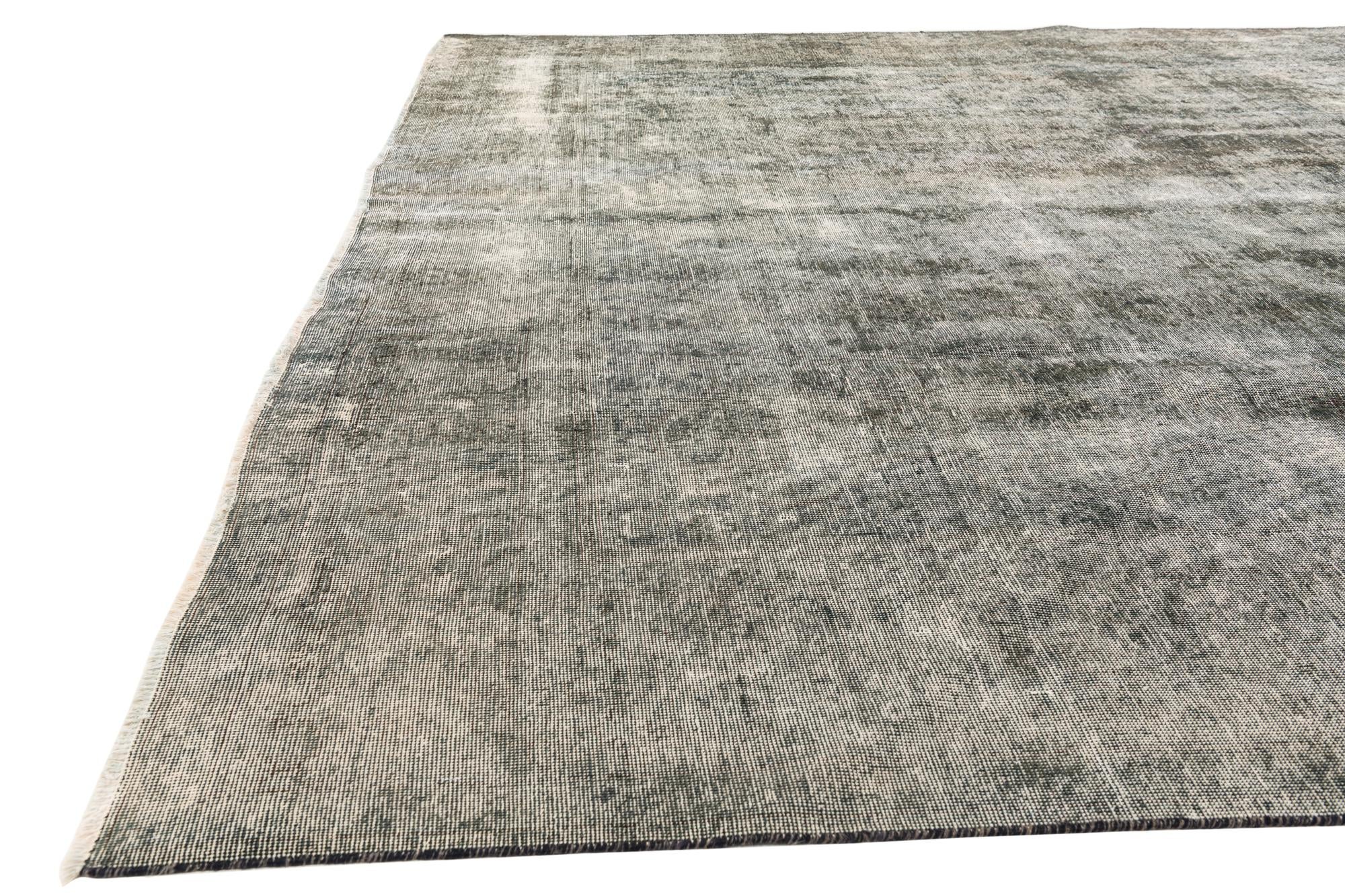 10' x 12' 6 Hand Knotted Ultra Vintage Persian Wool Rug