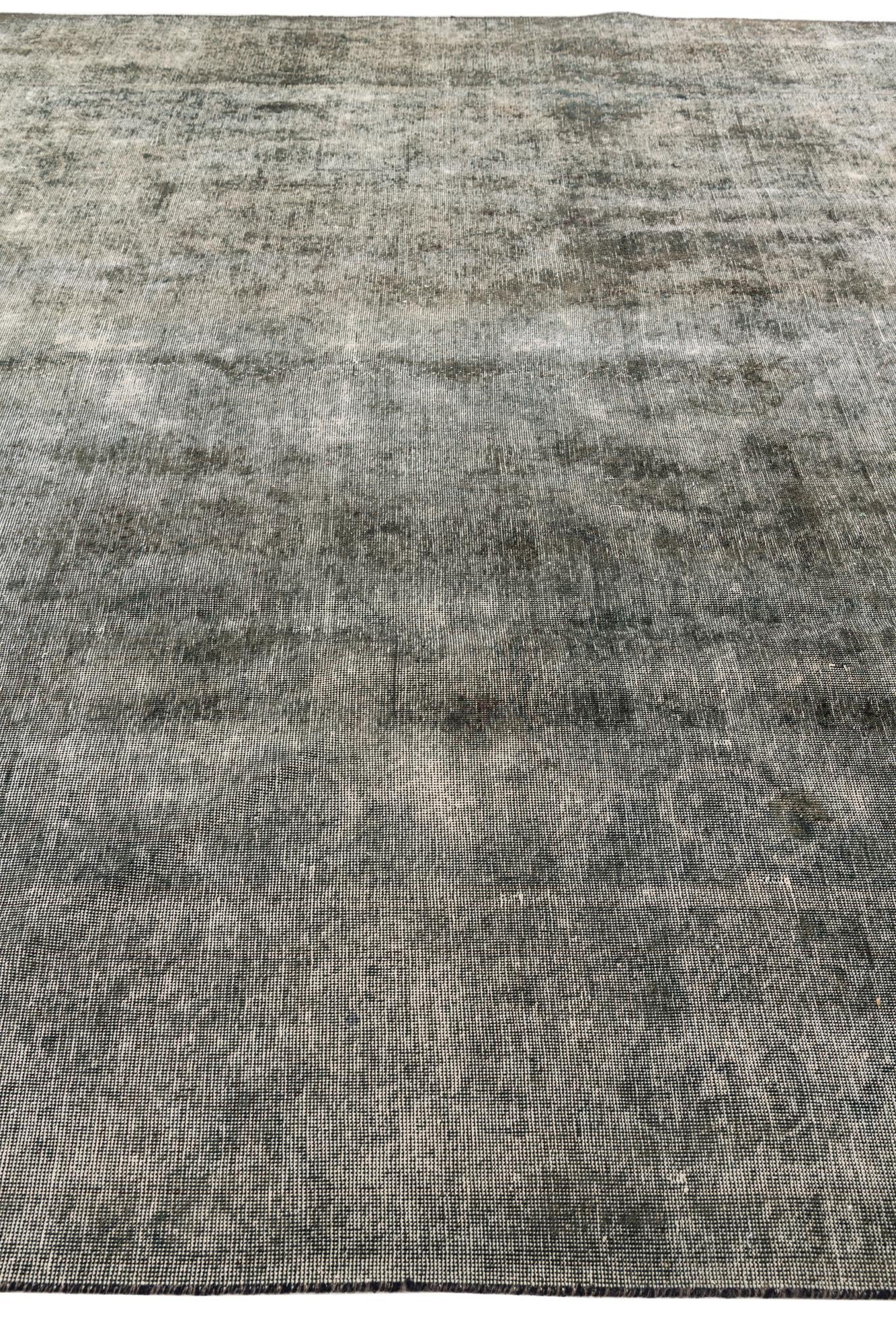10' x 12' 6 Hand Knotted Ultra Vintage Persian Wool Rug