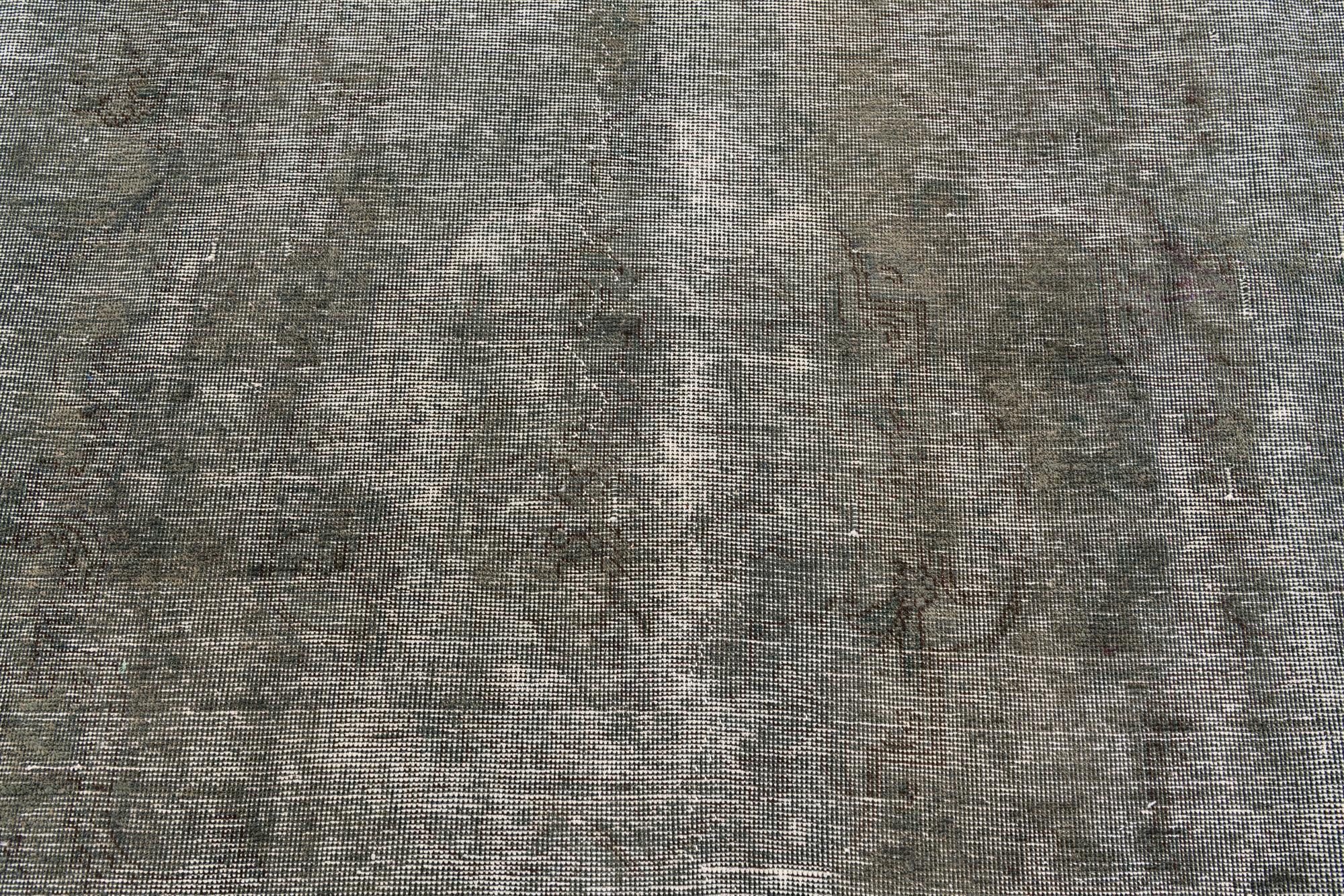 10' x 12' 6 Hand Knotted Ultra Vintage Persian Wool Rug