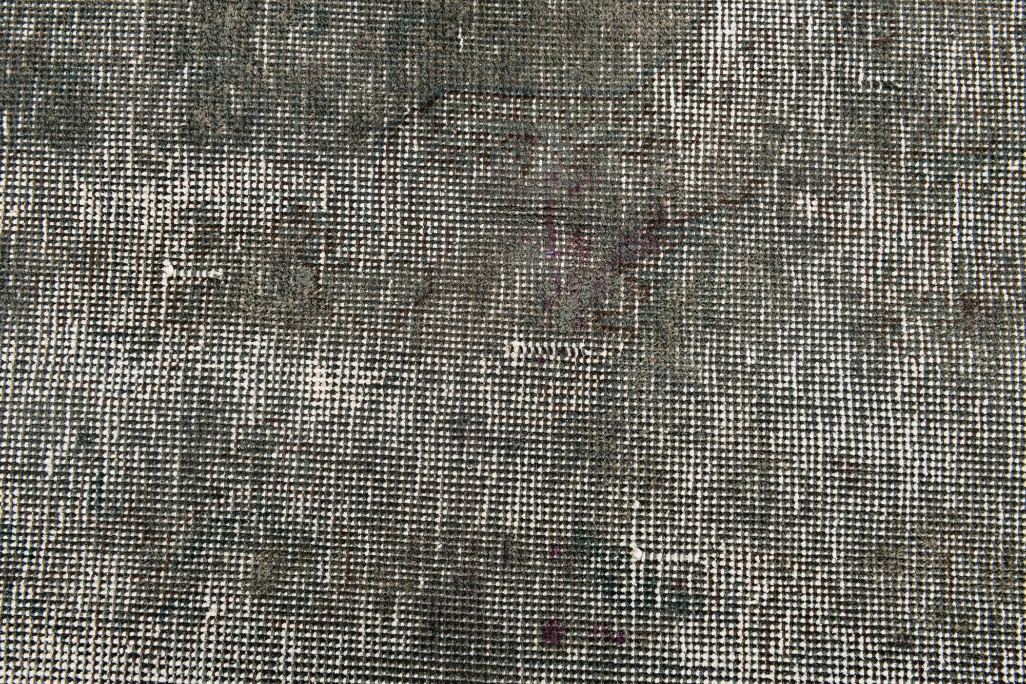 10' x 12' 6 Hand Knotted Ultra Vintage Persian Wool Rug