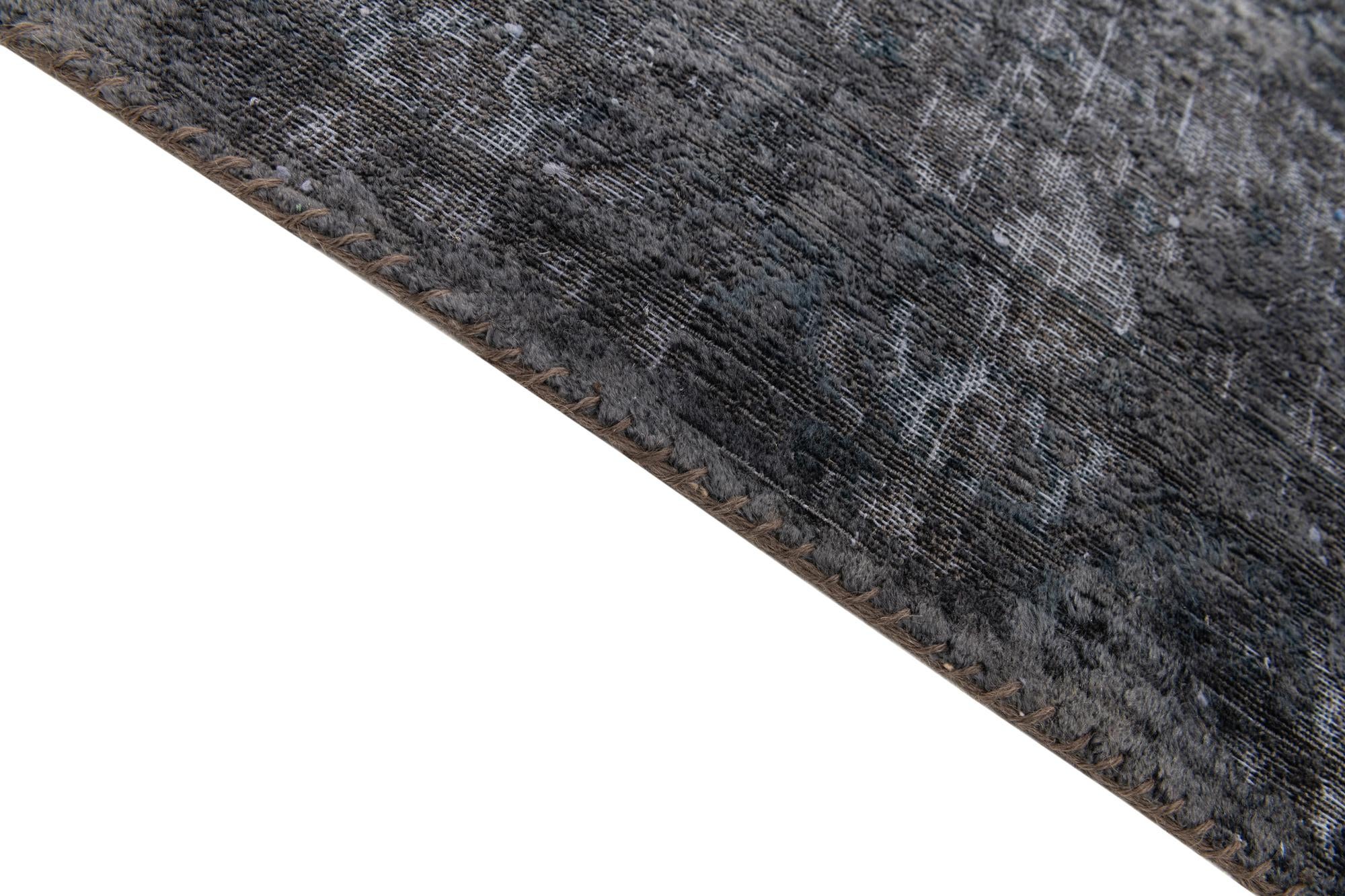 9' 8 x 12' 3 Hand Knotted Ultra Vintage Persian Wool Rug