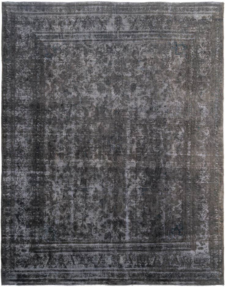 Detail image of 9' 8 x 12' 3 Hand Knotted Ultra Vintage Persian Wool Rug