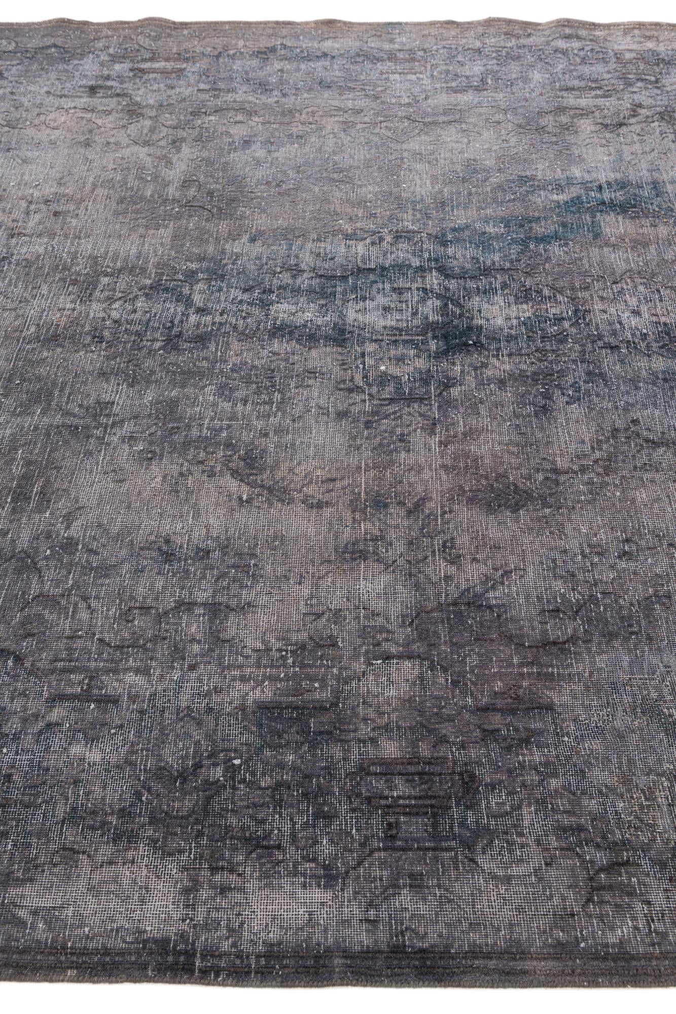 6' 6 x 9' 6 Hand Knotted Ultra Vintage Persian Wool Rug