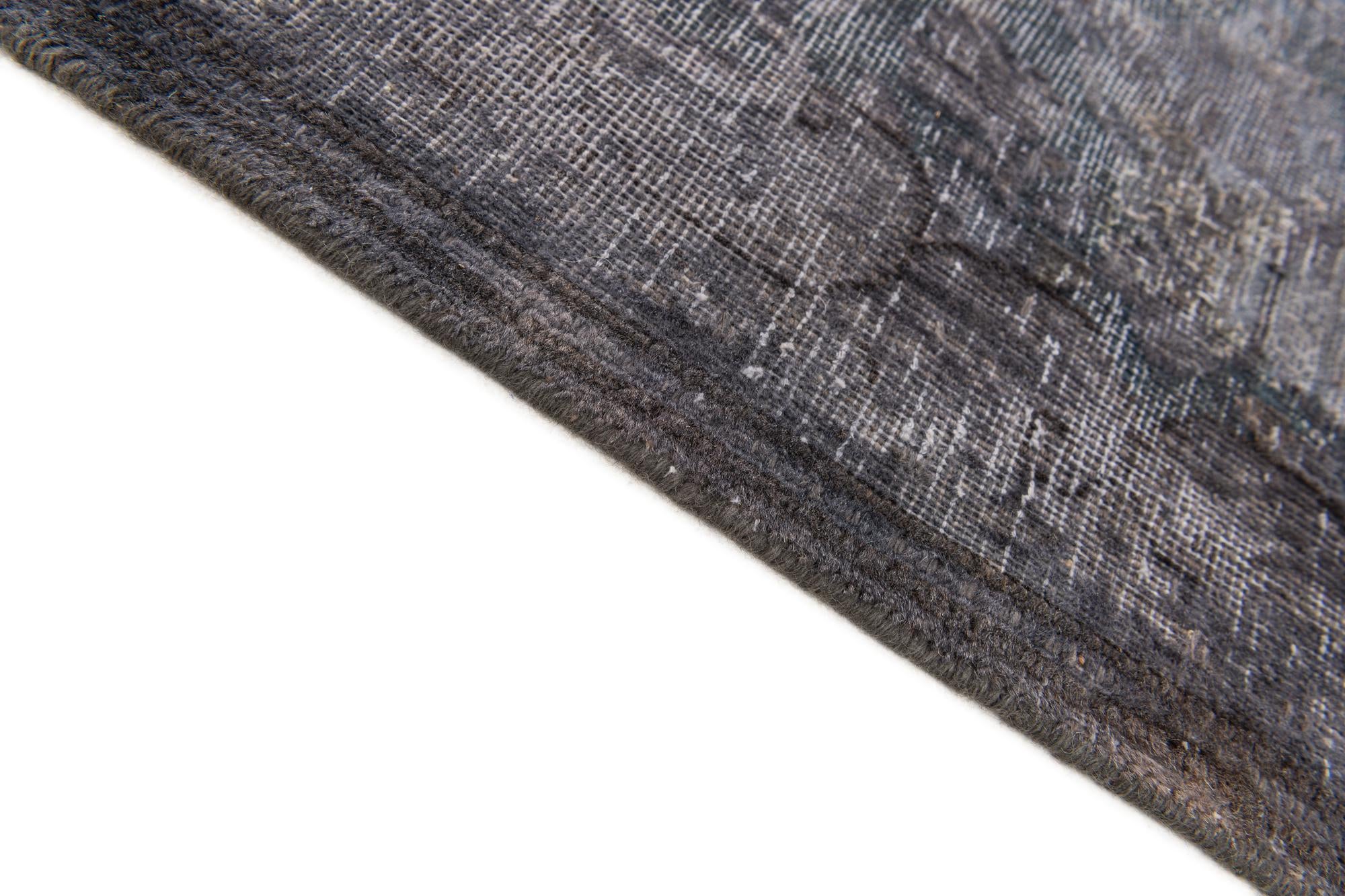 6' 6 x 9' 6 Hand Knotted Ultra Vintage Persian Wool Rug
