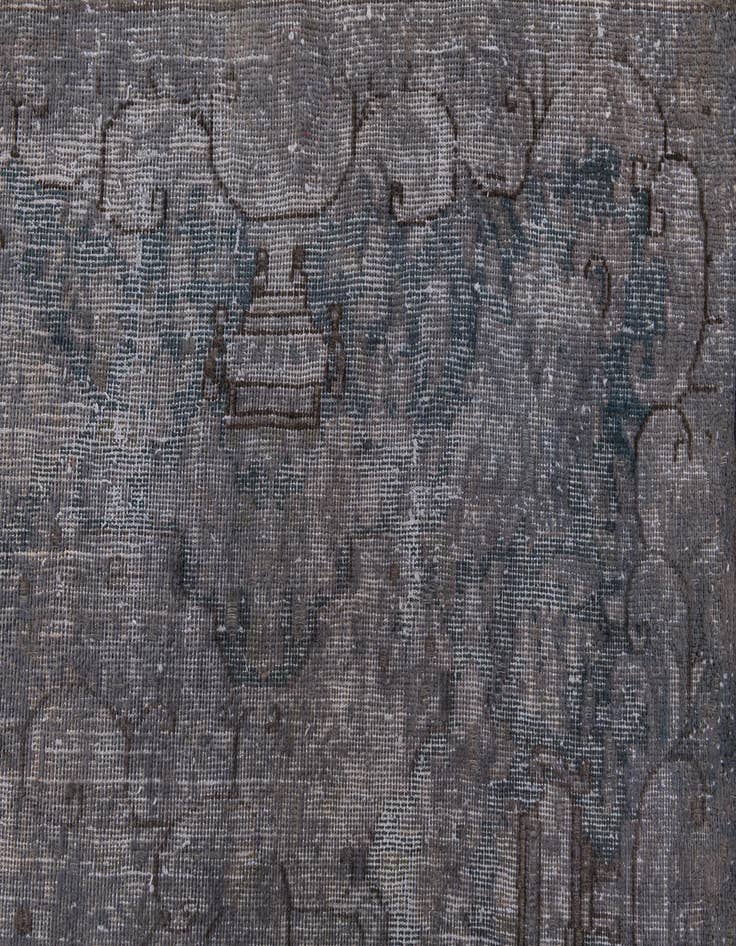 Detail image of 6' 6 x 9' 6  Hand Knotted Ultra Vintage Persian Wool Rug
