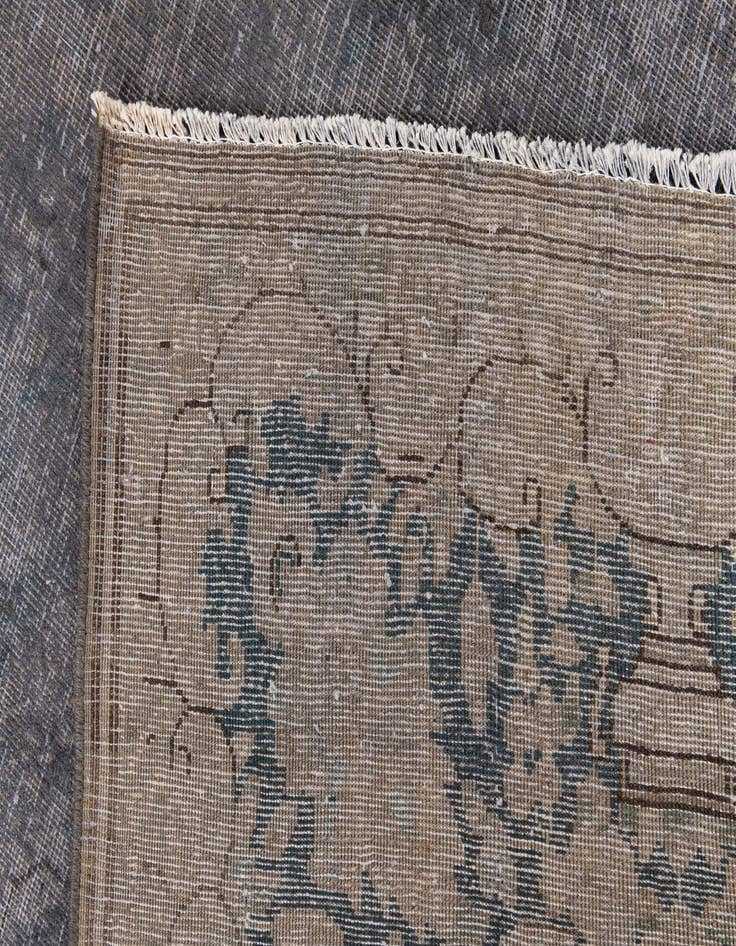 Detail image of 6' 6 x 9' 6  Hand Knotted Ultra Vintage Persian Wool Rug