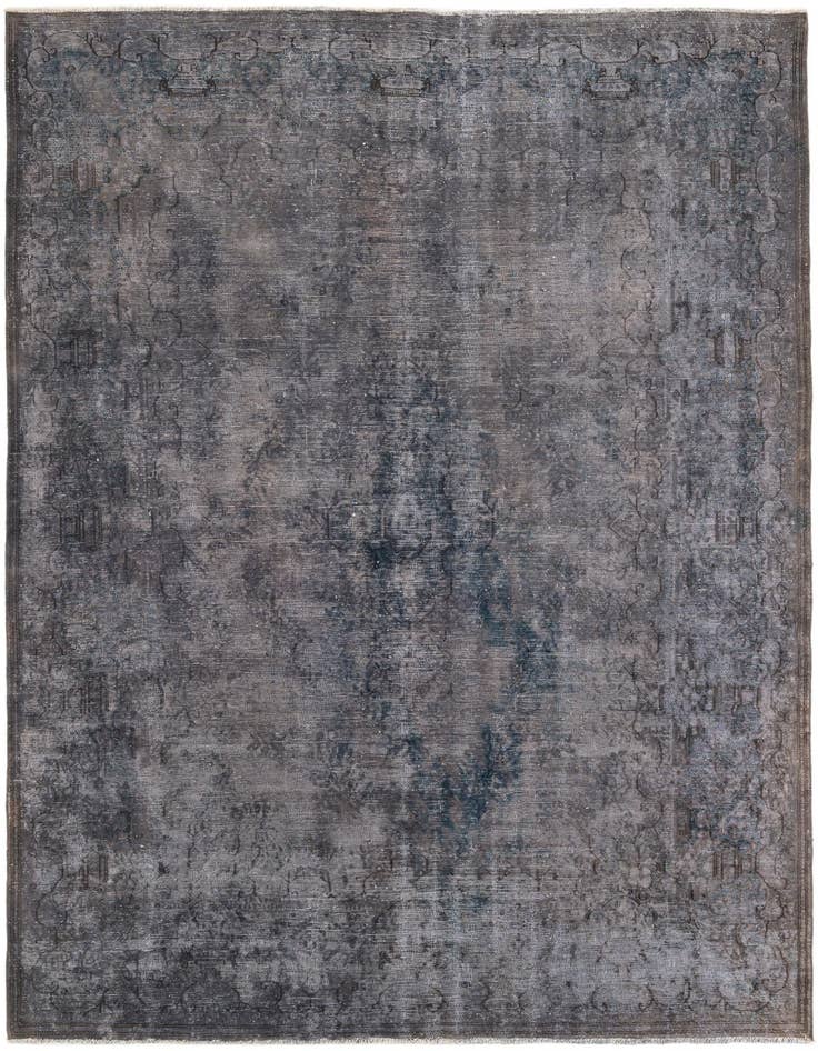 Detail image of 6' 6 x 9' 6 Hand Knotted Ultra Vintage Persian Wool Rug