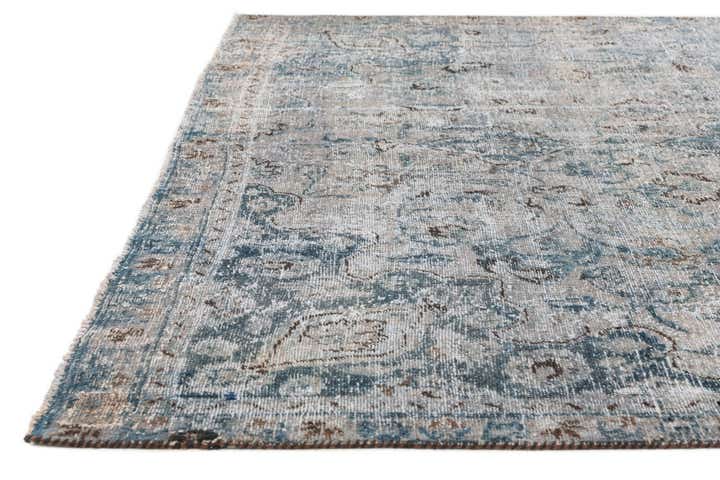 7' 3 x 10' 3 Hand Knotted Ultra Vintage Persian Wool Rug