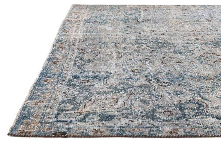 Detail image of 7' 3 x 10' 3 Hand Knotted Ultra Vintage Persian Wool Rug