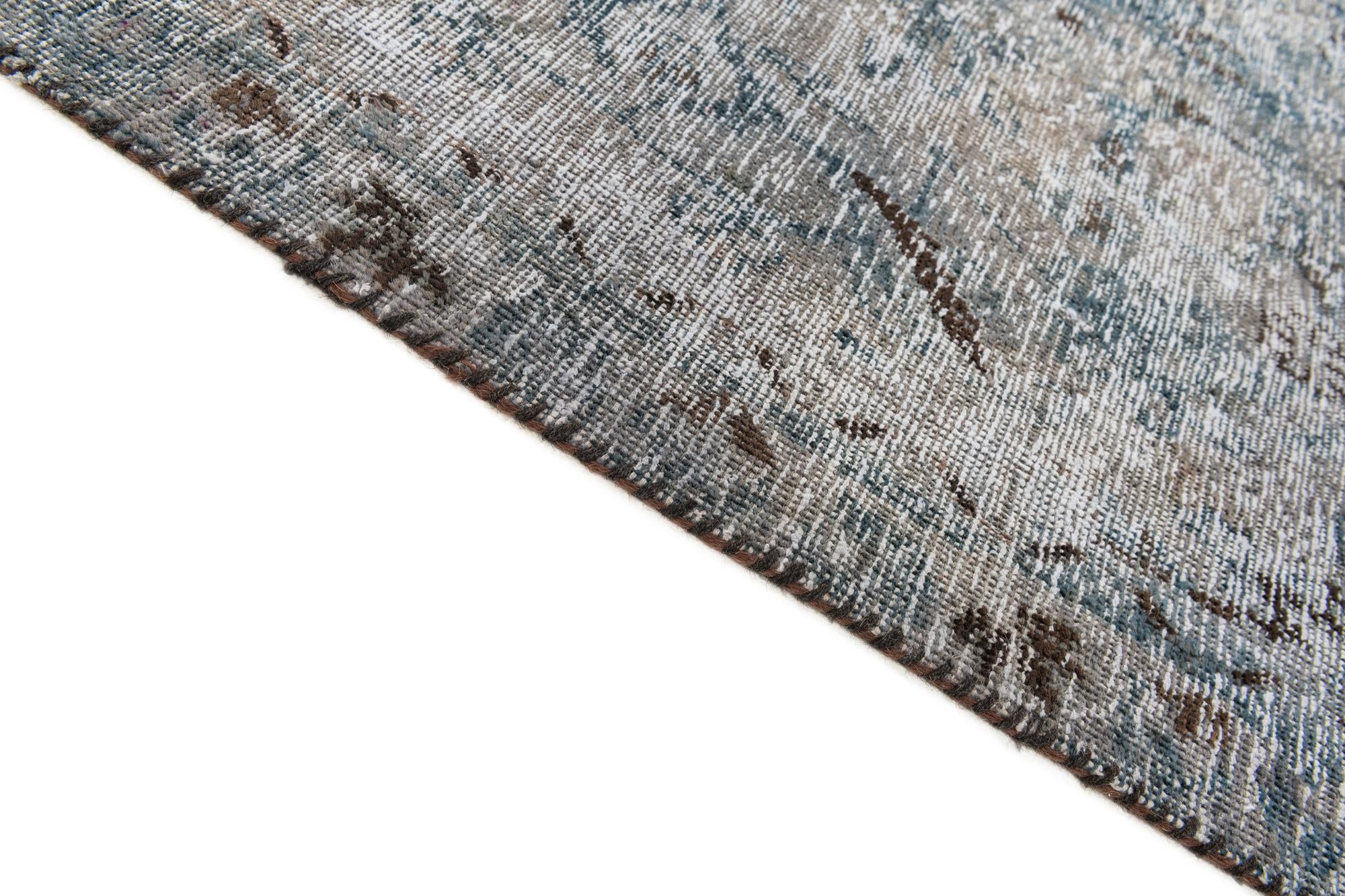 7' 3 x 10' 3 Hand Knotted Ultra Vintage Persian Wool Rug