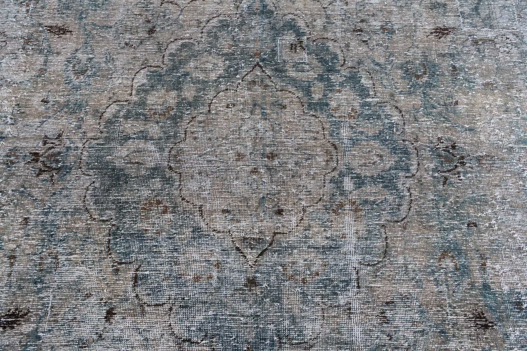 7' 3 x 10' 3 Hand Knotted Ultra Vintage Persian Wool Rug