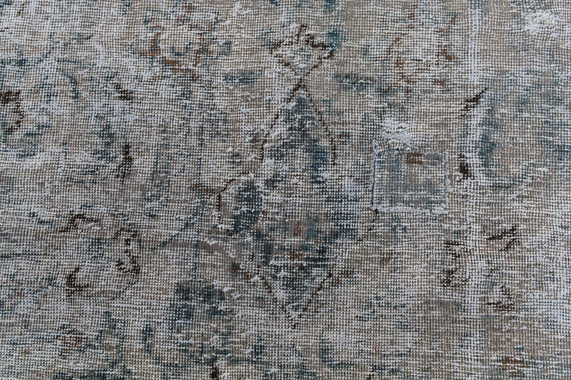 7' 3 x 10' 3 Hand Knotted Ultra Vintage Persian Wool Rug