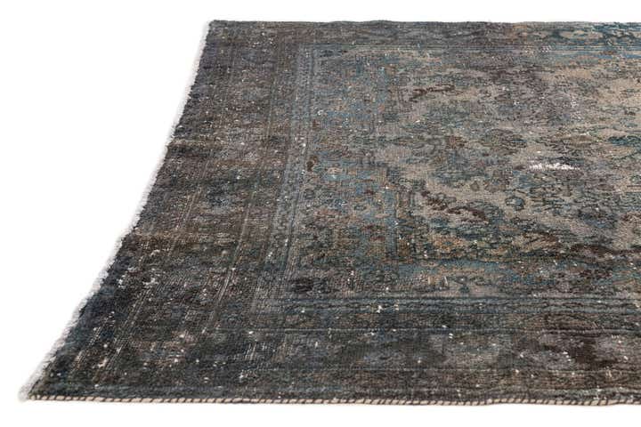 6' 8 x 9' 9 Hand Knotted Ultra Vintage Persian Wool Rug