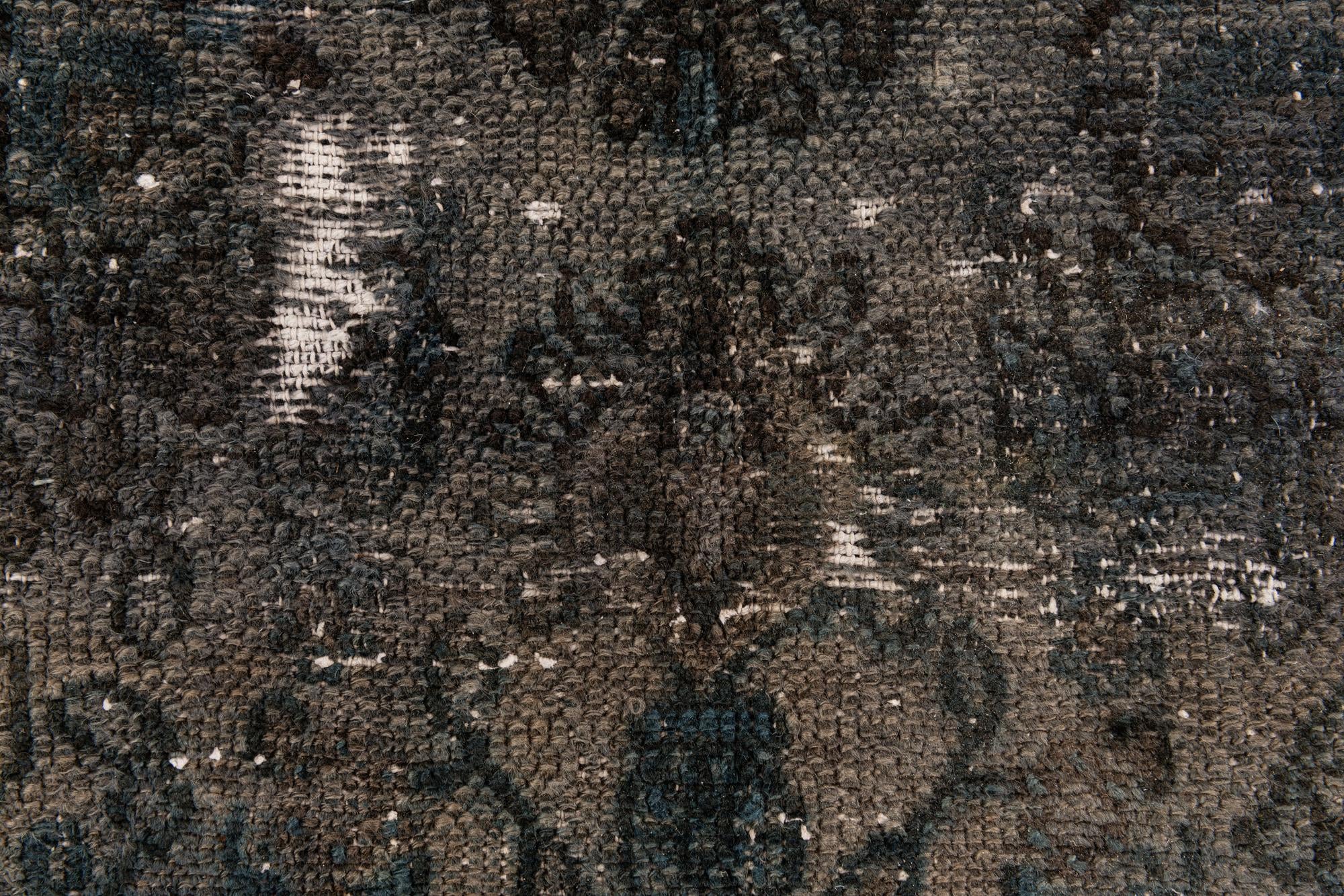 6' 8 x 9' 9 Hand Knotted Ultra Vintage Persian Wool Rug