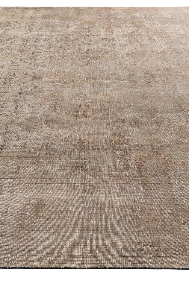 Detail image of 9' 7 x 12' 10 Hand Knotted Ultra Vintage Persian Wool Rug