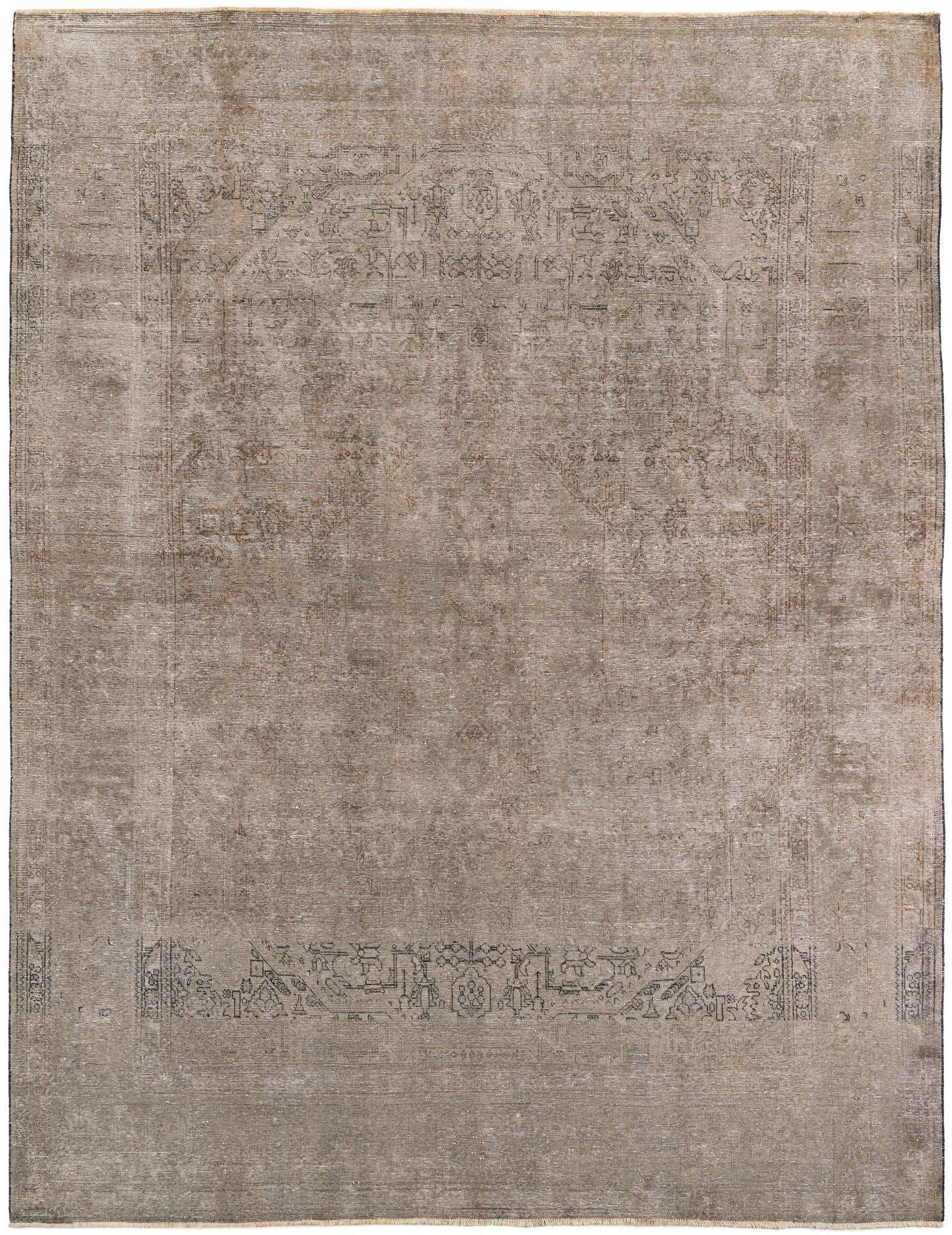 9' 7 x 12' 10 Hand Knotted Ultra Vintage Persian Wool Rug