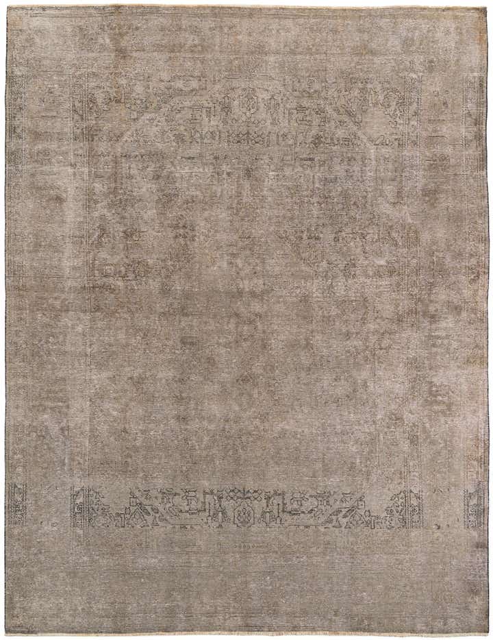 9' 7 x 12' 10 Hand Knotted Ultra Vintage Persian Wool Rug