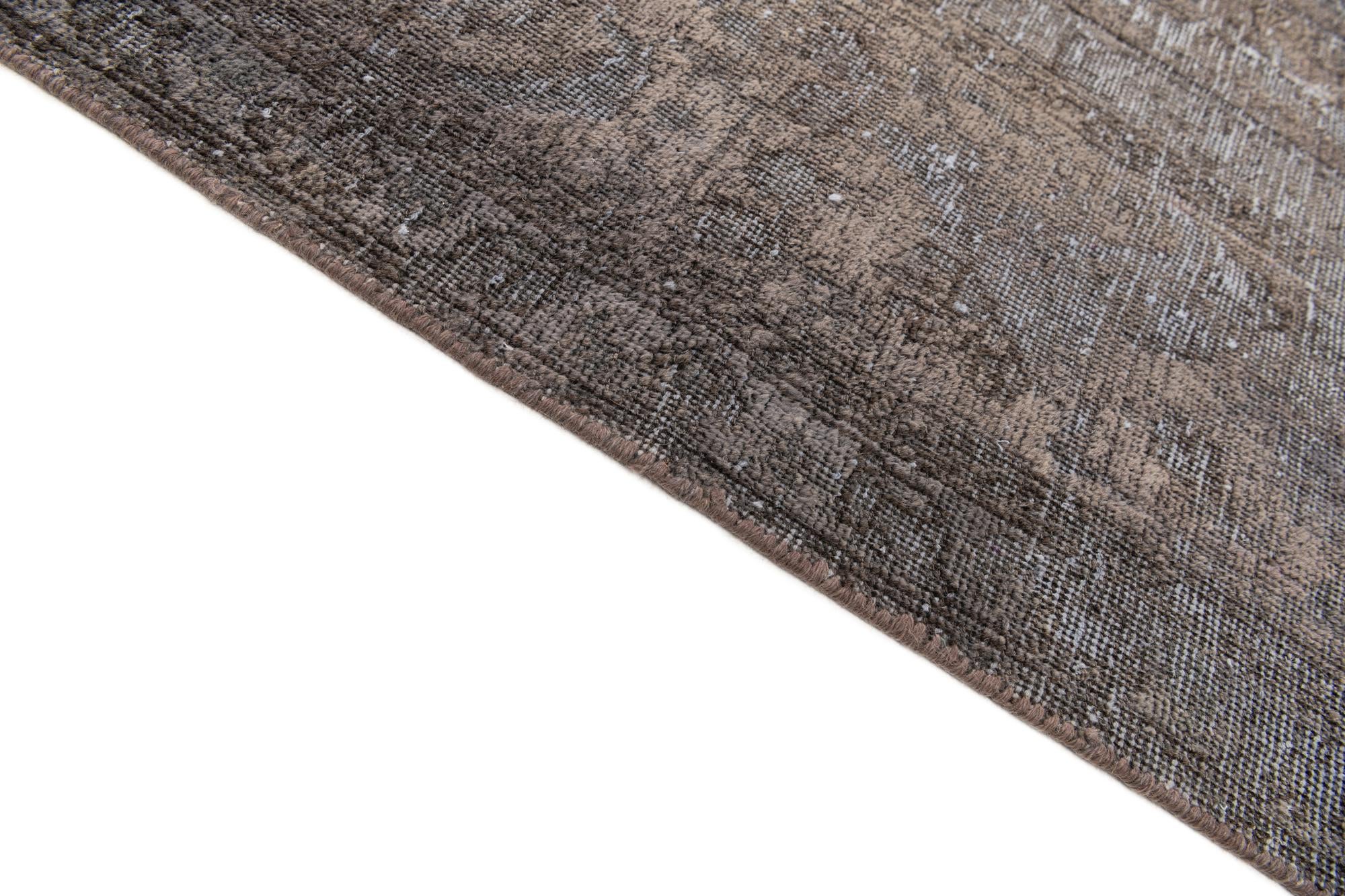 9' 8 x 12' 7 Hand Knotted Ultra Vintage Persian Wool Rug
