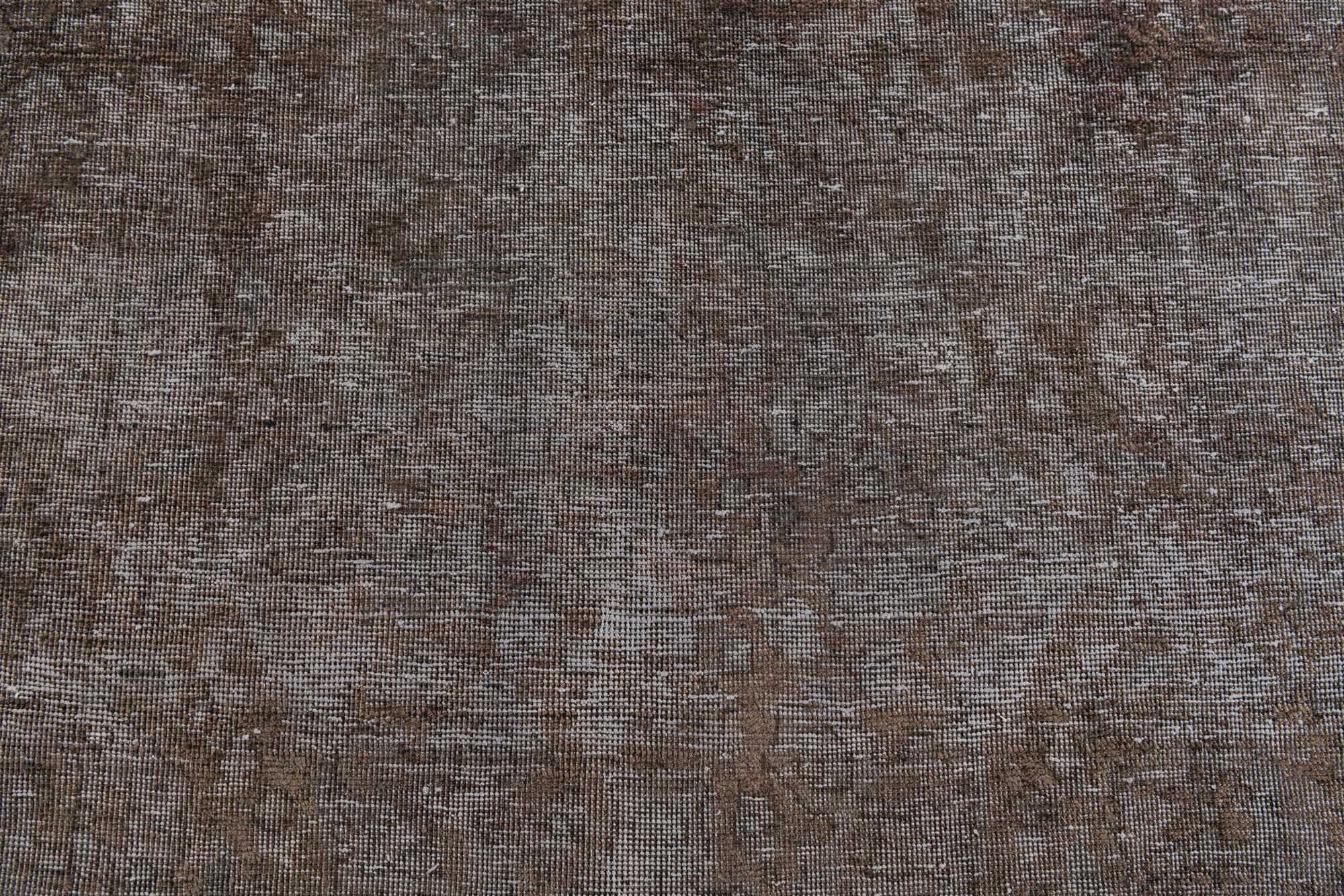 9' 8 x 12' 7 Hand Knotted Ultra Vintage Persian Wool Rug