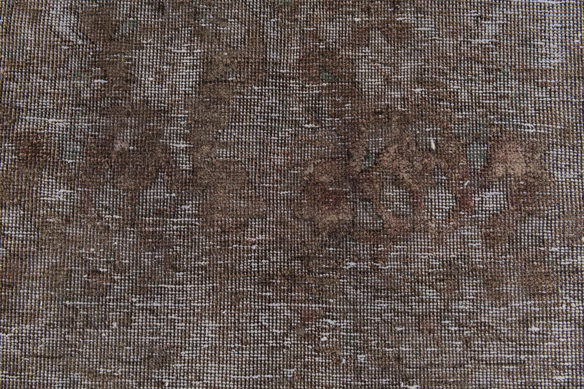 9' 8 x 12' 7 Hand Knotted Ultra Vintage Persian Wool Rug