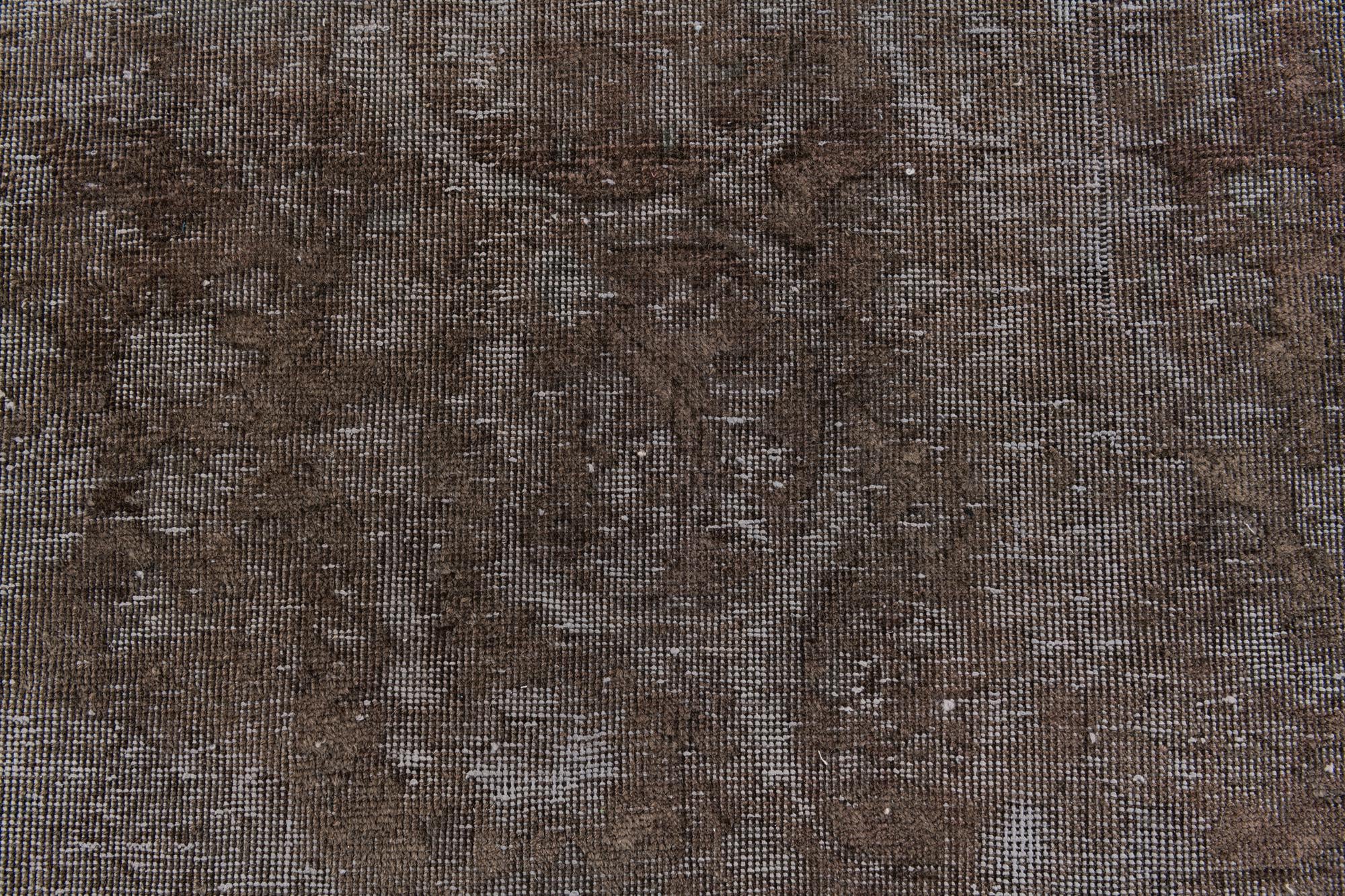 9' 8 x 12' 7 Hand Knotted Ultra Vintage Persian Wool Rug