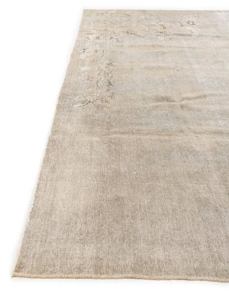 Detail image of 9' 7 x 12' 5  Hand Knotted Ultra Vintage Persian Wool Rug