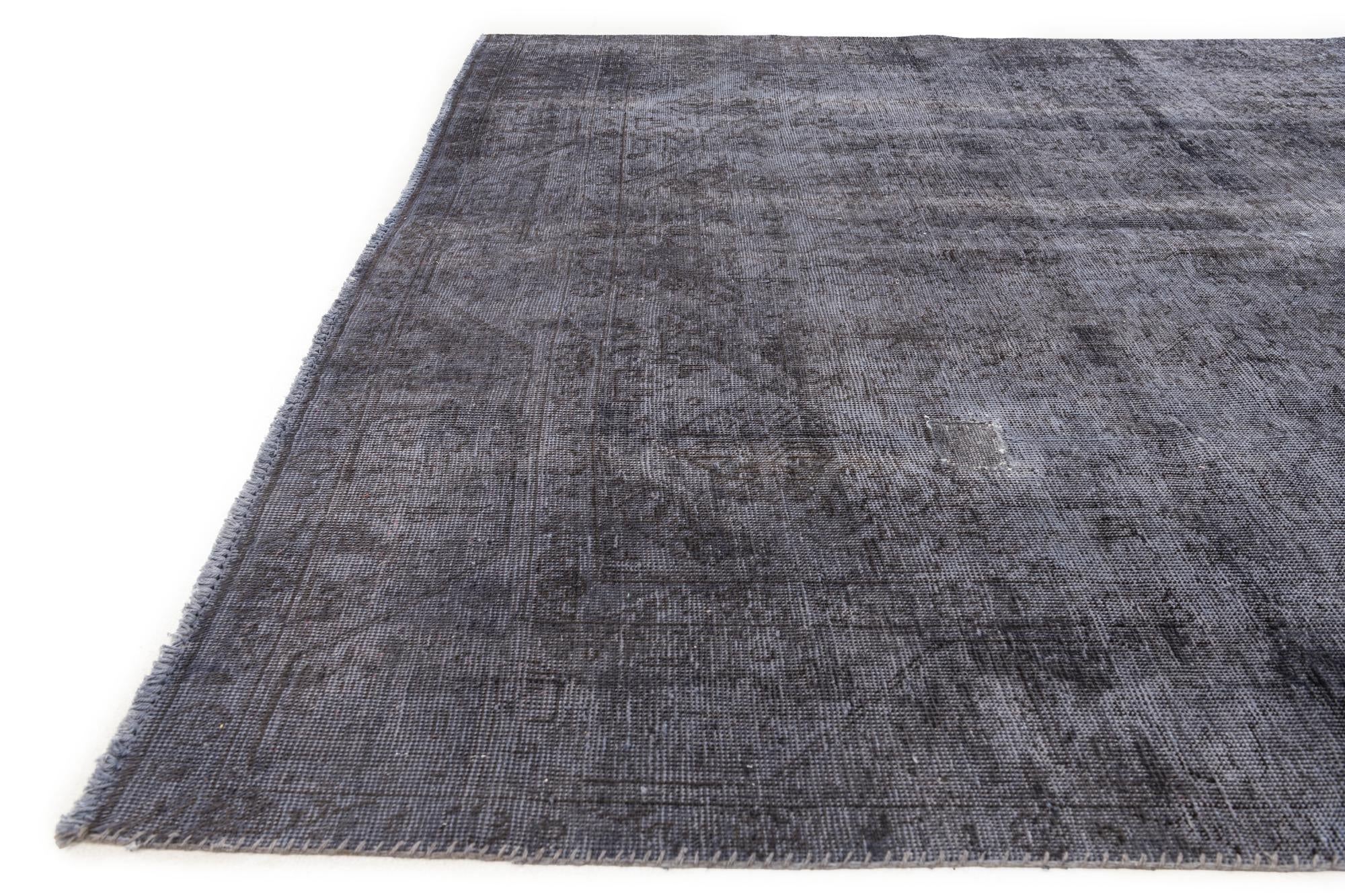 8' x 11' Hand Knotted Ultra Vintage Persian Wool Rug