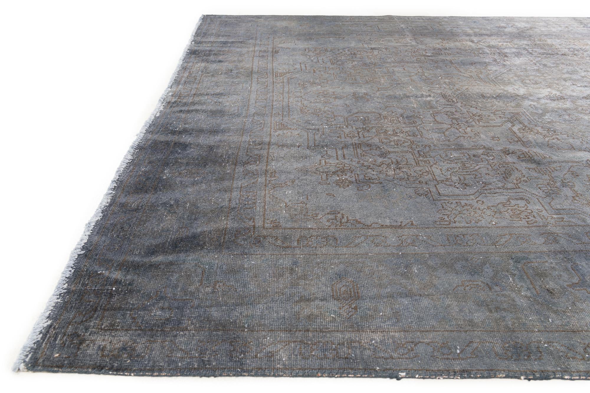 8' 1 x 11' 3 Hand Knotted Ultra Vintage Persian Wool Rug