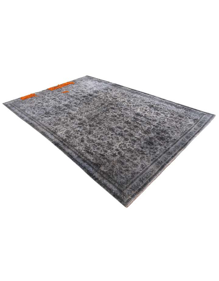 7' x 10' 4 Hand Knotted Ultra Vintage Persian Wool Rug
